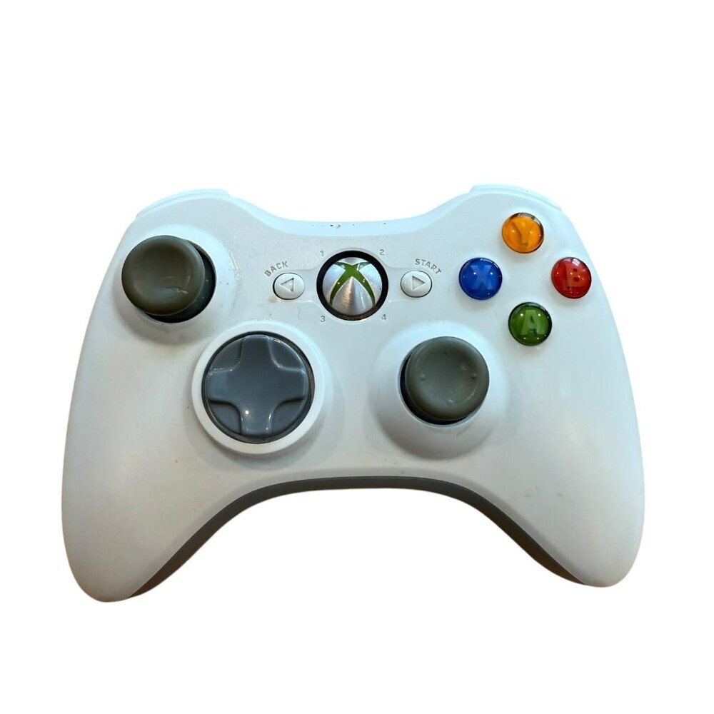 Official Microsoft Xbox 360 White Wireless Controller Genuine Original OEM B